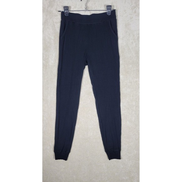 Amour Vert Pants - Amour Vert Women's Skylar Paris Ribbed Jogger Pants Pull On Black Size M